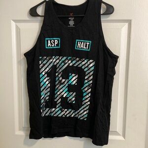 Black Asphalt Graphic Tank Top